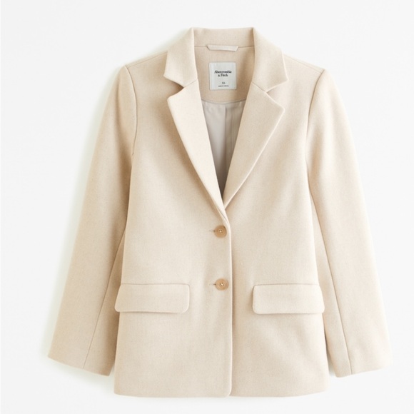 TALL large - cream colored jacket - NWT in bag - a&f - Picture 3 of 6